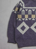 Vintage Knitted Sweater 50% Wool