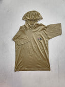 Vintage Short Sleeve Hooded Top