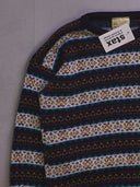 Vintage Crewneck Patterned Sweater