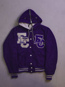 Vintage Varsity Hooded Band Jacket