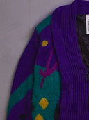 Vintage Stax Zip-front Knit Cardigan