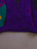 Vintage Stax Zip-front Knit Cardigan