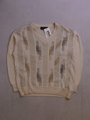Vintage Dardano V-neck Knit Sweater