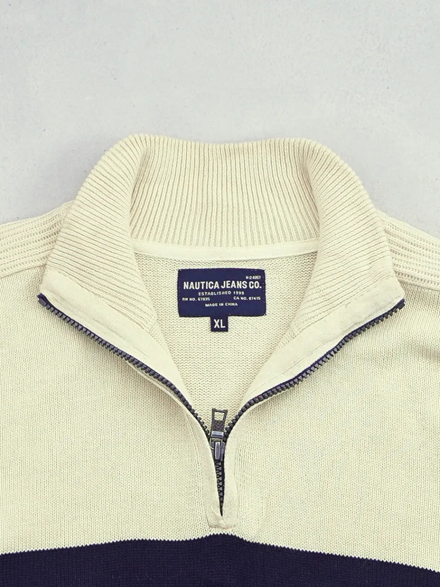 Vintage Nautica Jeans Co. 1/4 Zip Sweater