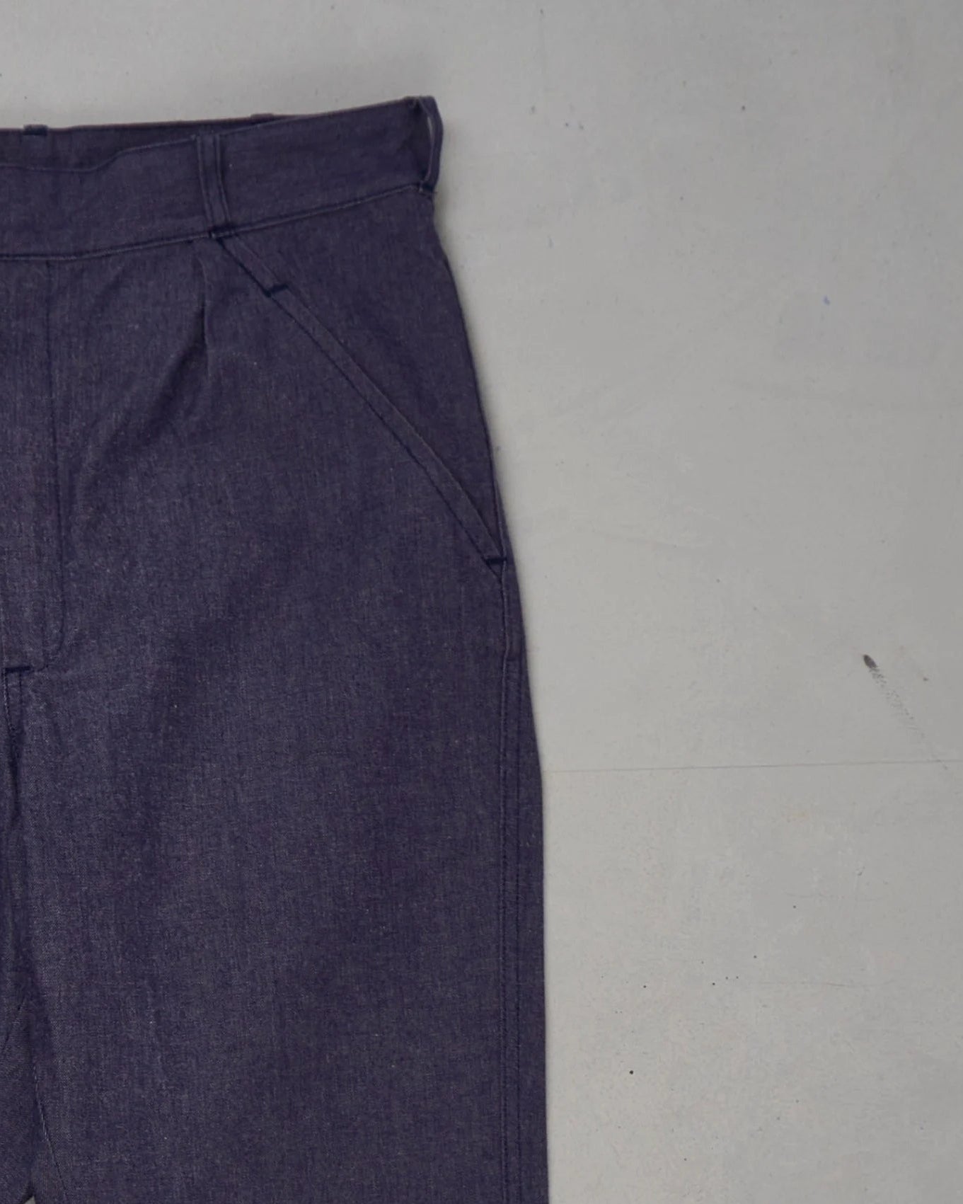 Vintage French Military Denim Trousers