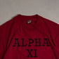 Alpha XI Red Single Stitch T-Shirt Top
