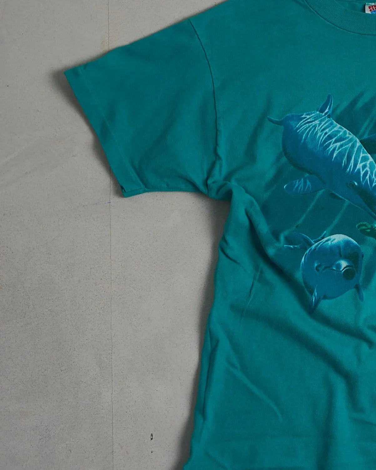 Vintage Dolphin Single Stitch T-Shirt Left