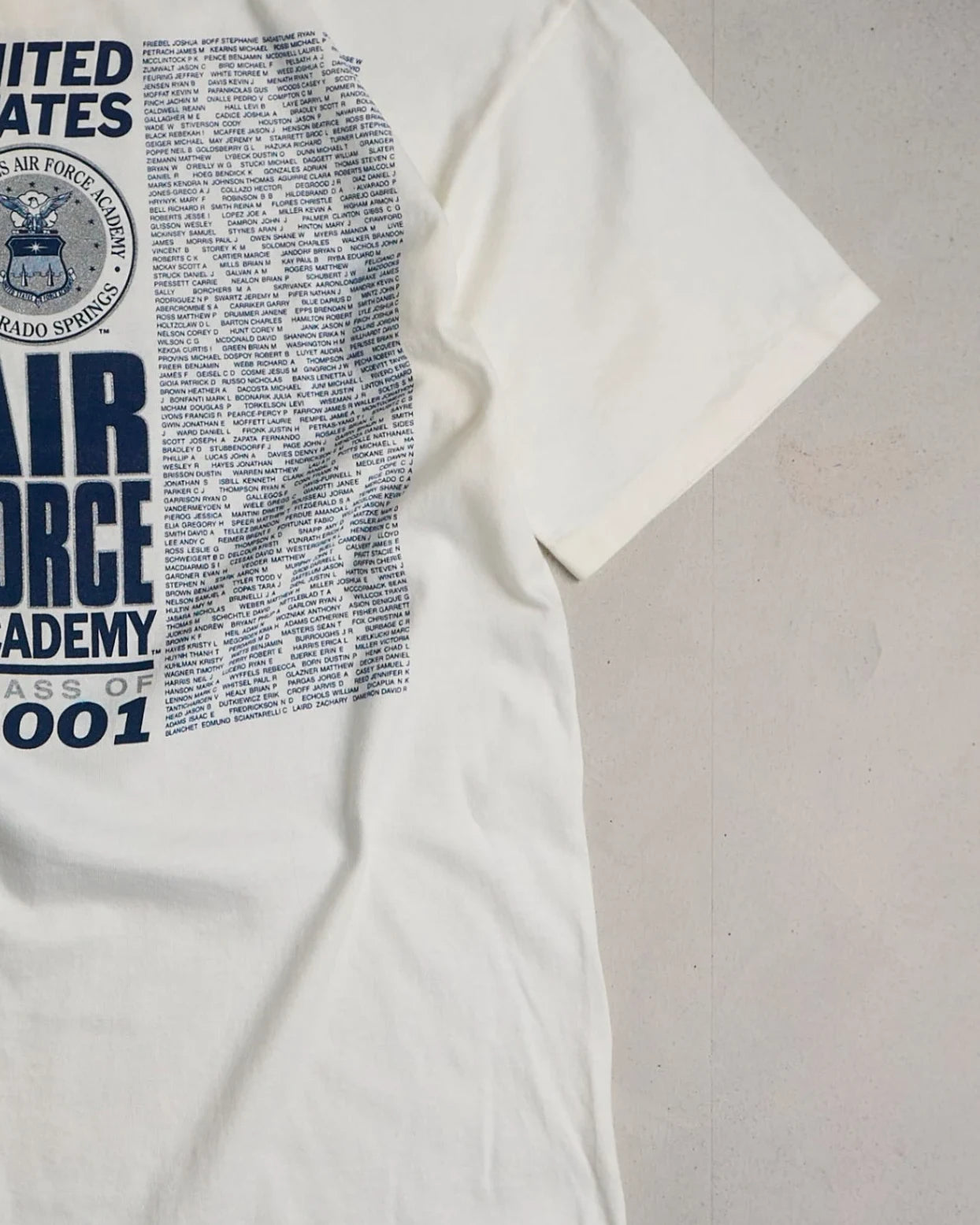 Air Force Academy 2001 Single Stitch T-Shirt Right