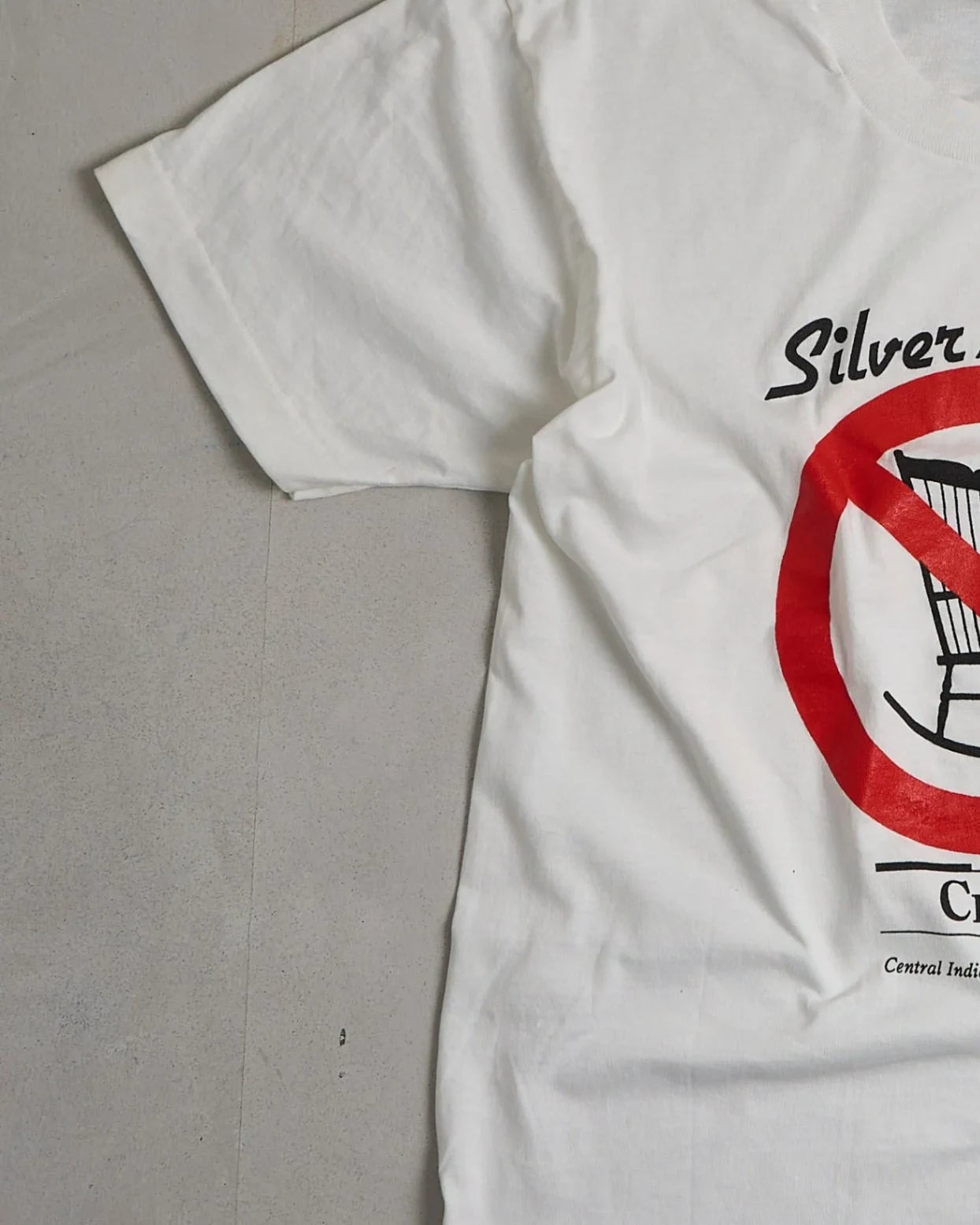 Vintage Silver Striders Single Stitch T-Shirt Left
