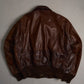 Vintage Leather Bomber @vendor Jacket