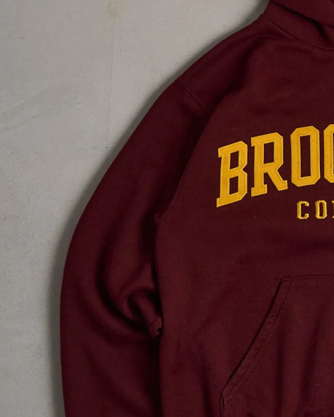 Vintage Brooklyn College Hoodie Left