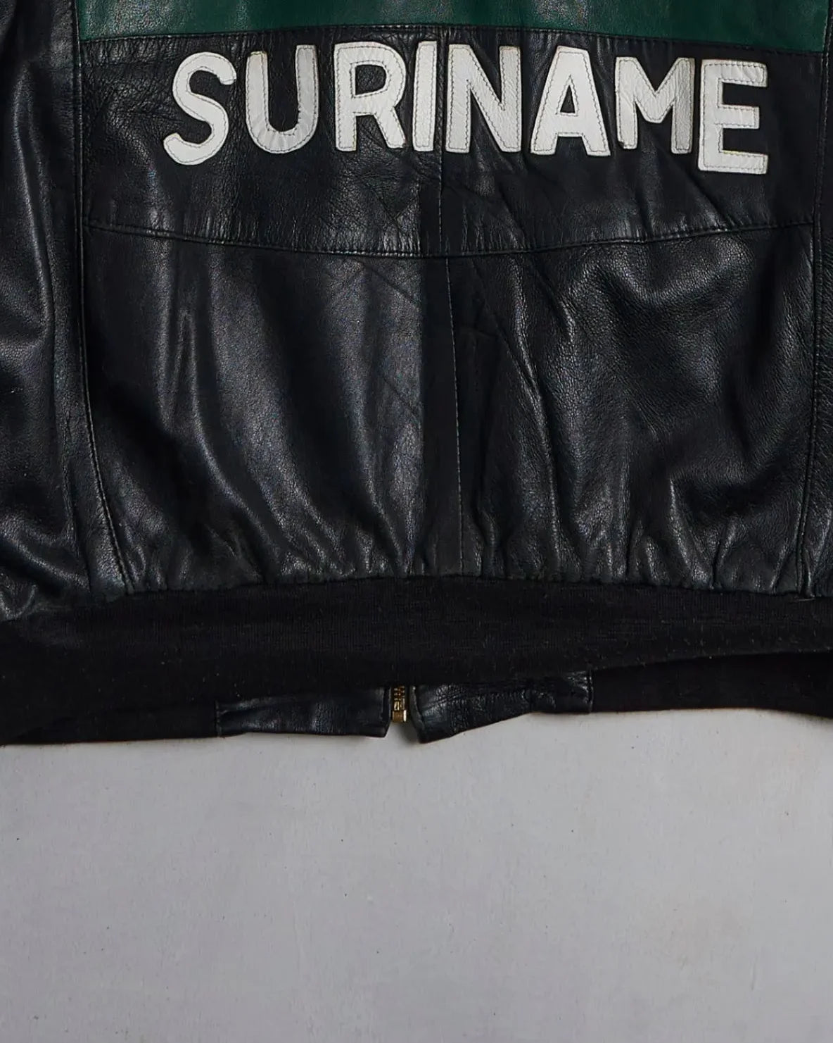 Vintage Suriname Leather Jacket Bottom