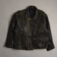Vintage Black Leather Biker Jacket