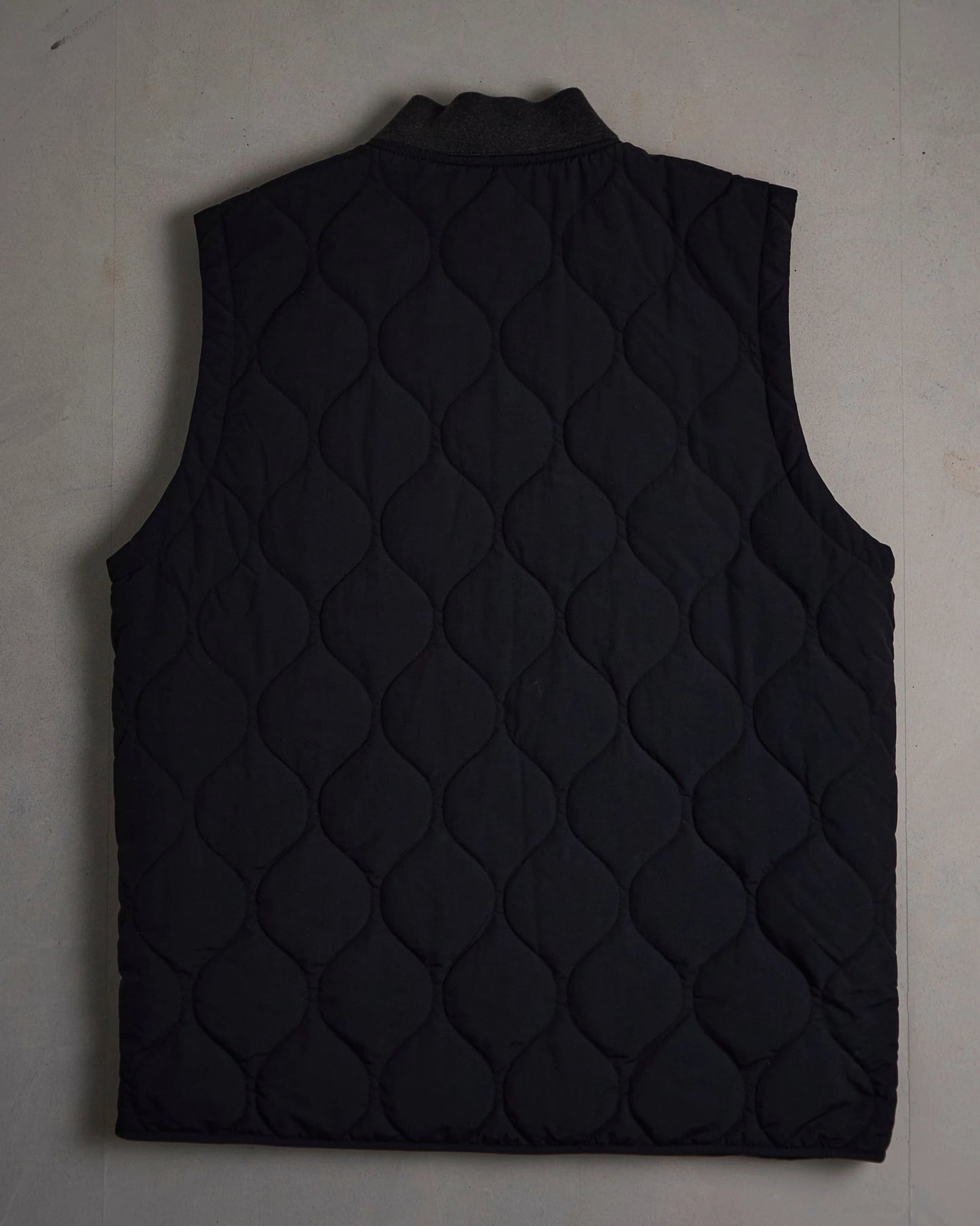 Quilted Black Burton Vest