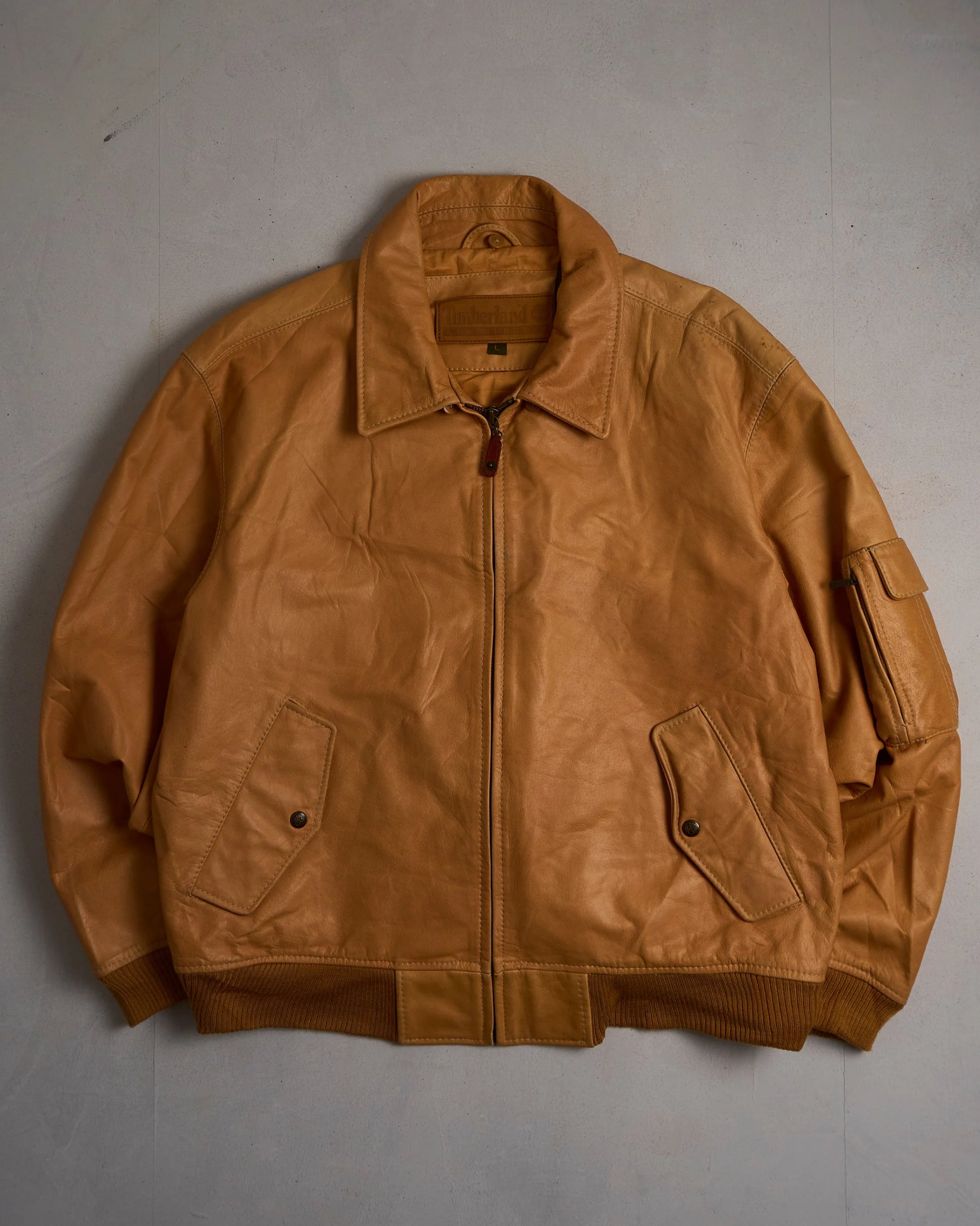 Vintage Timberland Leather Jacket 