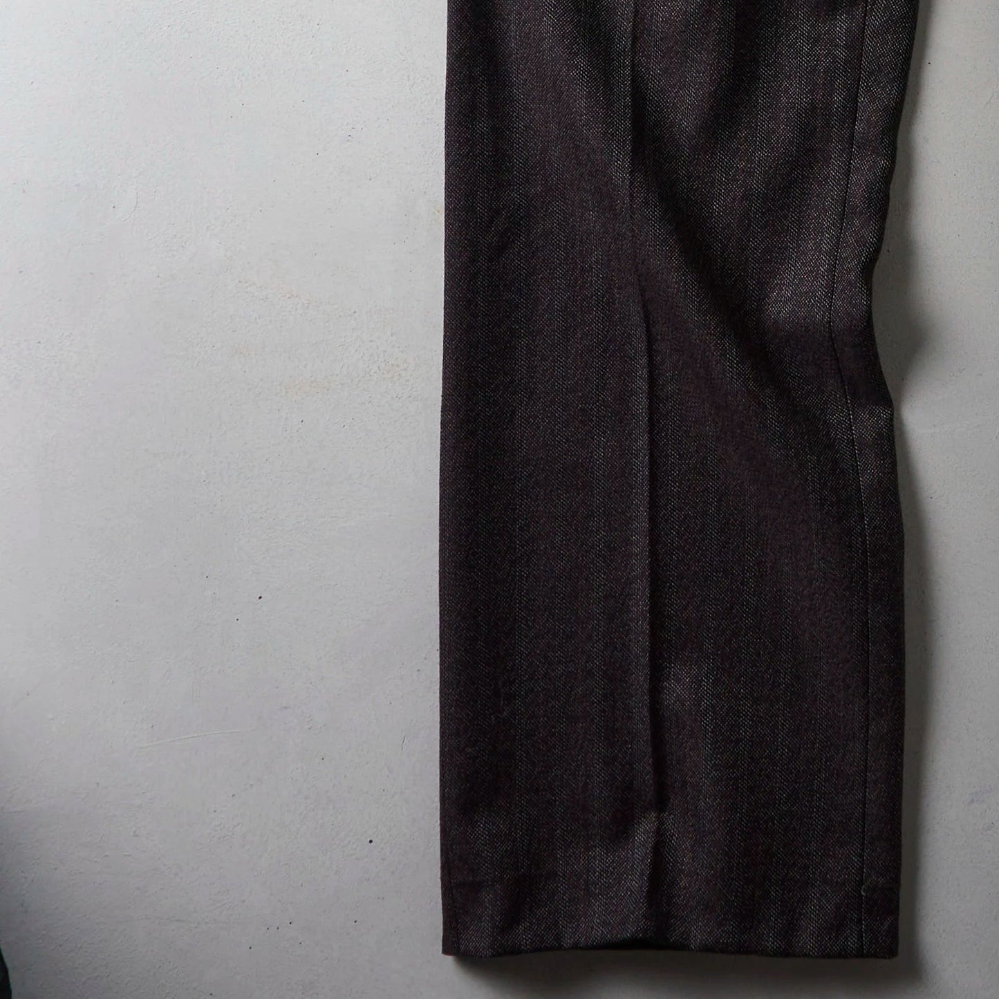 Vintage Charcoal Striped Wool Trousers