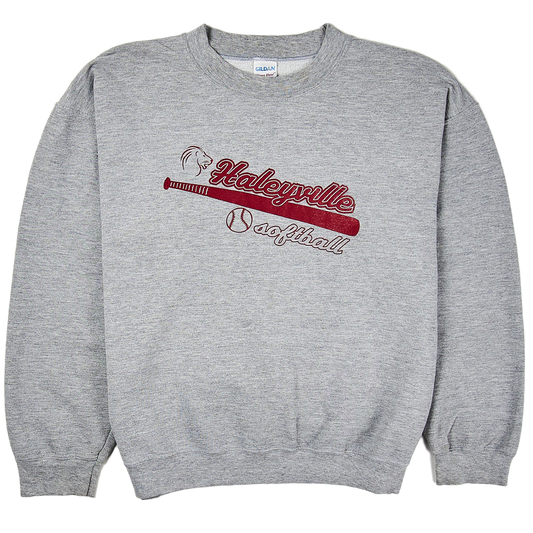 Destained Haleyville Softball Crewneck Sweatshirt