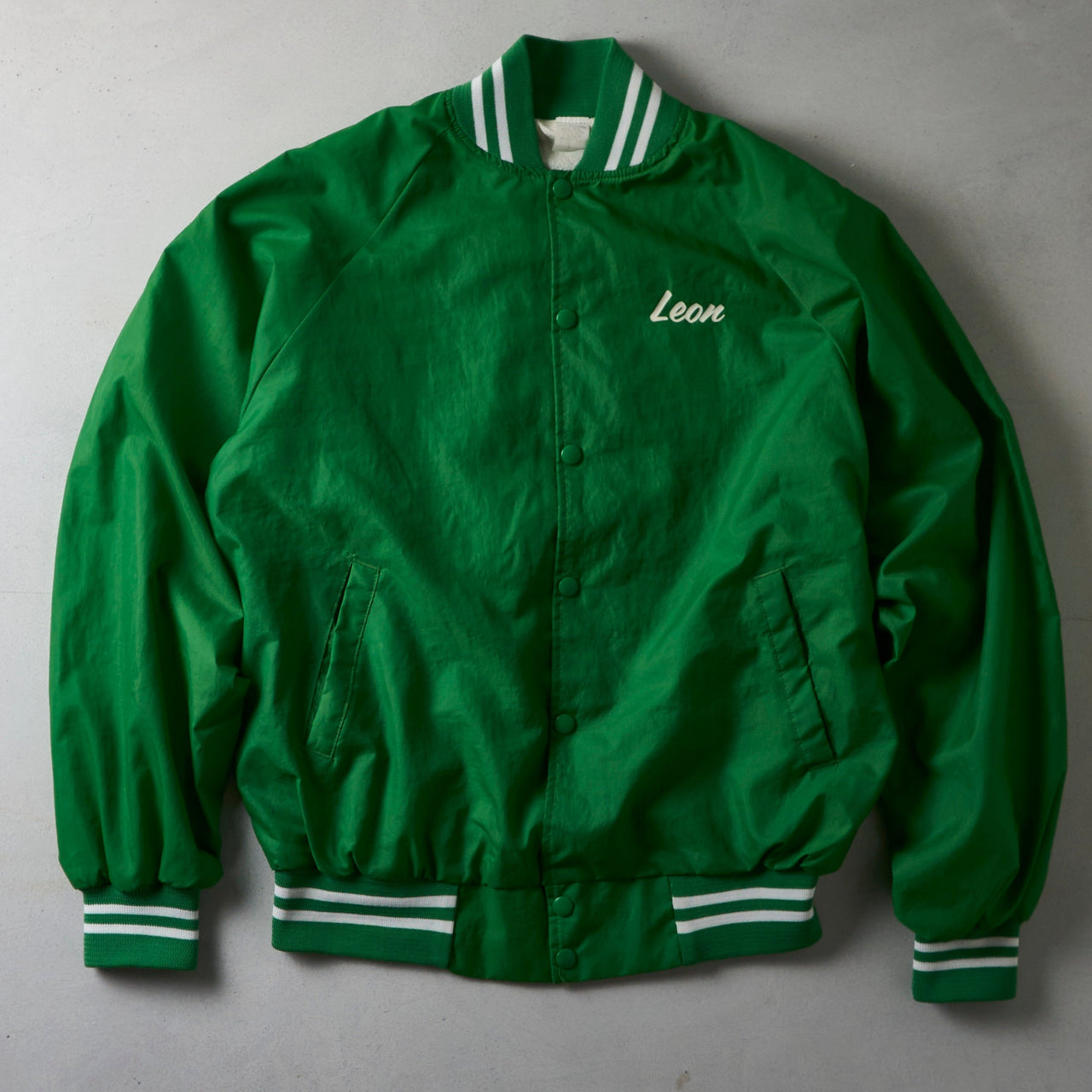 Vintage Green Varsity Jacket