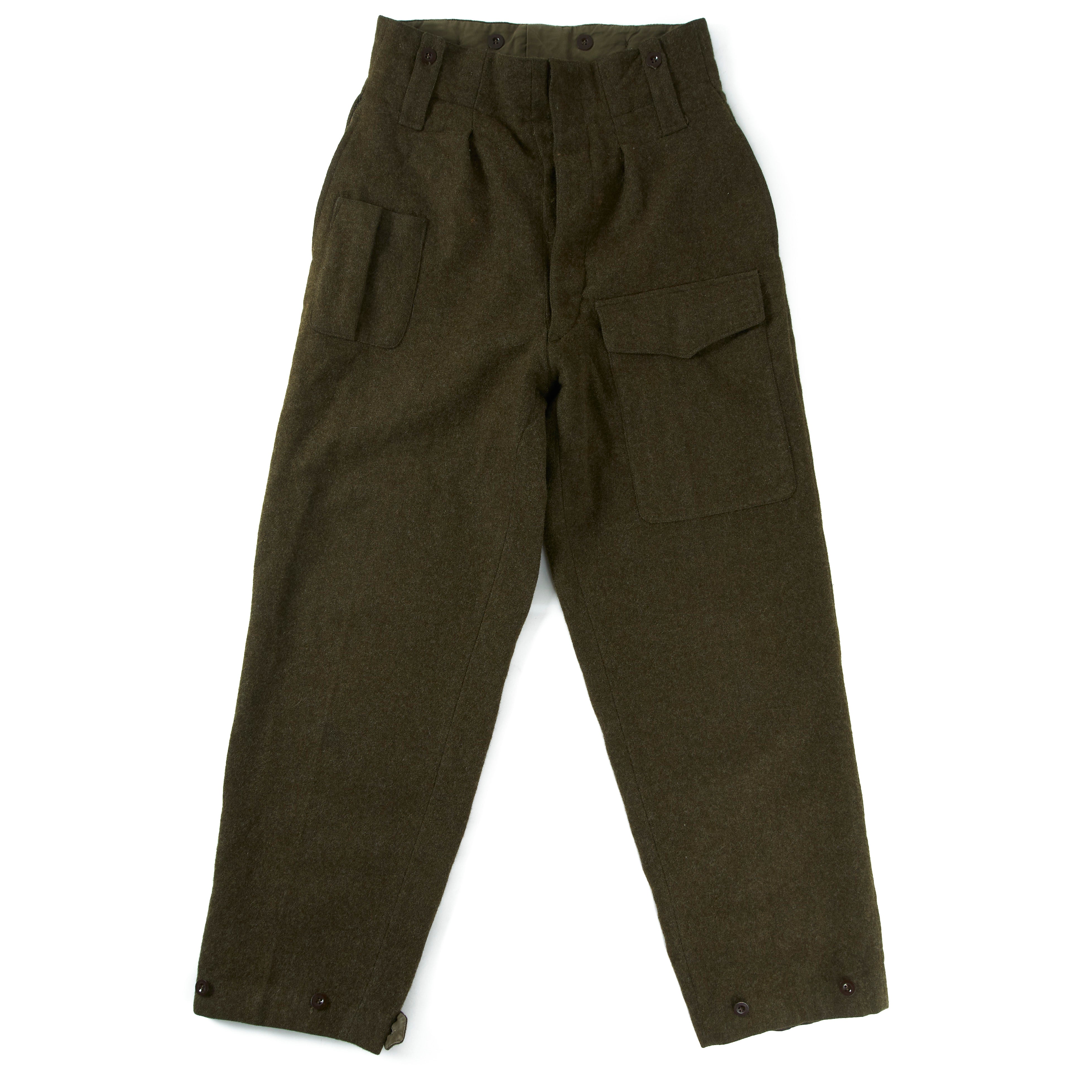 Vintage 1950's Dutch Military Pants Wool Cargo Pants – Stax