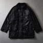 Vintage Corneliani Leather Clasp Coat